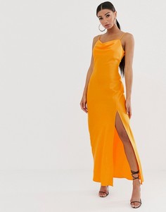 Оранжевое платье-комбинация River Island-Оранжевый