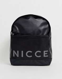 Черный рюкзак с большим логотипом Nicce