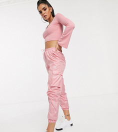 Розовые брюки карго Puma-Розовый