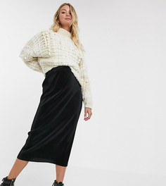 Плиссированная юбка макси ASOS DESIGN Maternity-Черный