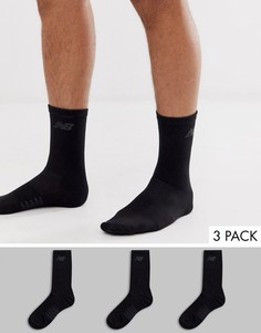 Набор черных носков New Balance - 3 пары-Белый