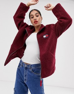 Куртка с отделкой из искусственного меха Tommy Jeans-Красный
