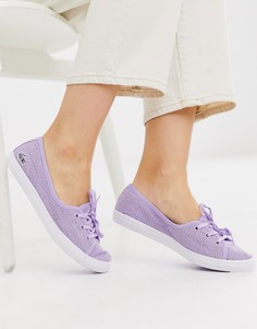 Сиреневые кроссовки-слипоны Lacoste-Фиолетовый