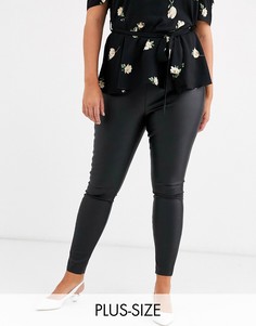 Леггинсы из искусственной кожи Vero Moda Curve-Черный