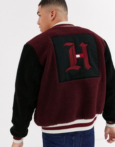 Бордовый флисовый бомбер Tommy Hilfiger x Lewis Hamilton Capsule-Красный