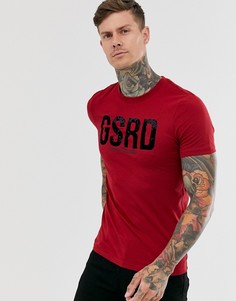 Красная приталенная футболка из органического хлопка с логотипом G-Star - GSRD-Красный