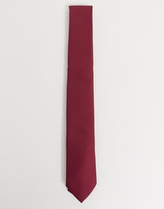 Бордовый галстук Twisted Tailor-Красный