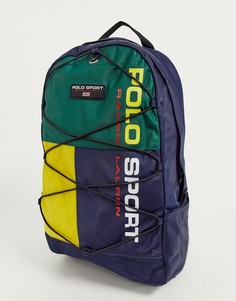 Рюкзак с разноцветным логотипом Polo Ralph Lauren polo sport-Темно-синий