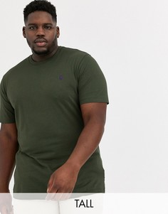 Футболка оливкового цвета с логотипом Ralph Lauren Big & Tall-Зеленый