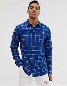Рубашка в клетку с длинными рукавами Tommy Jeans-Темно-синий
