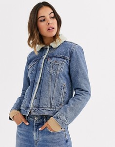 Джинсовая куртка Levis original-Синий