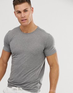 Серая обтягивающая футболка Jack & Jones Premium-Серый