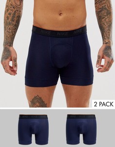 Набор из 2 темно-синих боксеров-брифов Nike Training-Темно-синий