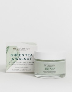 Отшелушивающая маска для лица с зеленым чаем и грецким орехом Revolution Skincare-Мульти