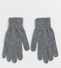 Эксклюзивные трикотажные перчатки серого цвета My Accessories London-Серый