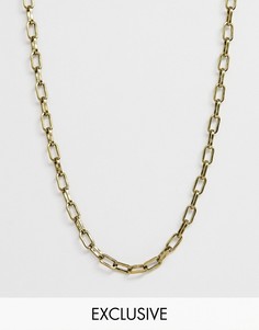 Золотистое колье Reclaimed Vintage эксклюзивно для ASOS-Золотой