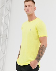 Длинная футболка с необработанными краями Le Breve-Желтый