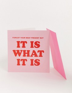 Поздравительная открытка WACTT - it is what it is-Мульти Central 23
