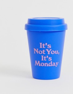 Дорожная чашка с принтом Yes studio not Monday-Мульти