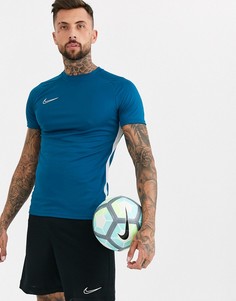 Синяя футболка Nike Football dry academy-Синий