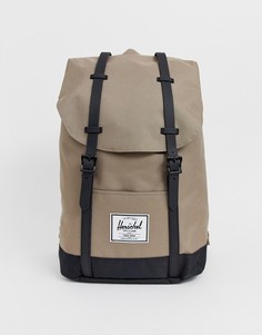 Рюкзак песочного цвета вместимостью 19,5 л и контрастным основанием Herschel Supply Co Retreat-Светло-коричневый