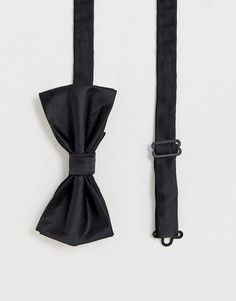 Черный атласный галстук-бабочка Devils Advocate