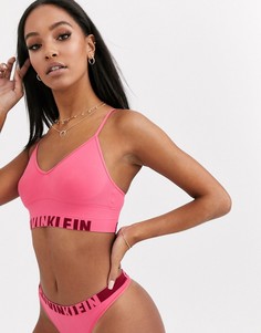 Коралловый бралетт без подкладки Calvin Klein-Розовый