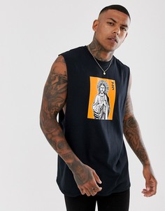 Майка с принтом HNR LDN-Черный Honour