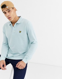 Футболка-поло с длинными рукавами Lyle & Scott-Синий