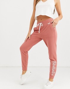 Спортивные штаны с логотипом Hollister-Розовый