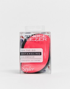 Профессиональная компактная щетка-стайлер для путающихся волос Tangle Teezer - Розовый и черный