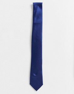 Темно-синий однотонный галстук Gianni Feraud