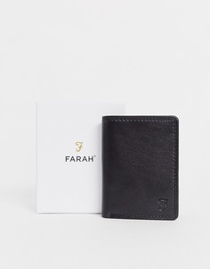Черный бумажник с тиснением Farah - cody roma