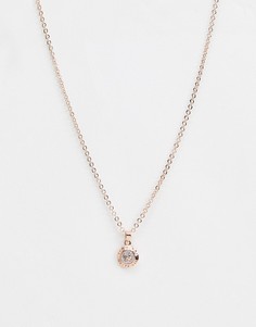 Ожерелье с маленькой подвеской-пуговицей Ted Baker-Золотой