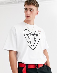 Белая футболка Sex Skateboards-Белый