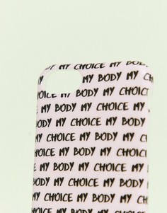 Чехол для iphone 6/7/8 от Coconut Lane my body my choice-Мульти