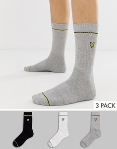Набор из 3 пар носков с логотипом Lyle & Scott-Мульти