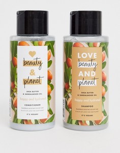Шампунь и бальзам для волос Love Beauty and Planet Happy and Hydrated-Бесцветный