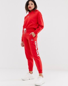 Красные джоггеры с крупным логотипом Donnay-Красный