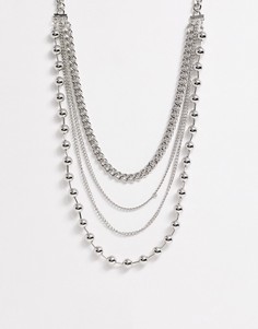 Ярусное ожерелье Uncommon Souls-Серебряный