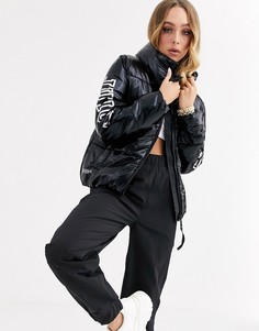 Дутая куртка с логотипом Juicy Couture I Love Juicy-Черный