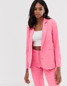 Однобортный пиджак Unique21-Розовый