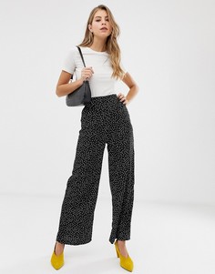 Брюки в горошек QED London palazzo-Мульти