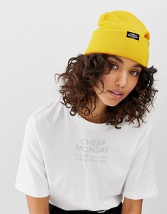 Шапка-бини с логотипом Cheap Monday-Желтый