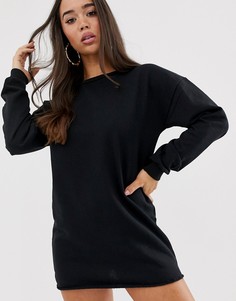 Платье-свитер в стиле oversize In The Style-Черный