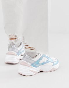Сине-розовые кроссовки Nike M2K Tekno-Белый