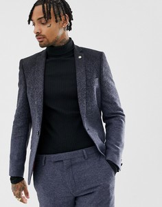 Приталенный пиджак с эффектом омбре Twisted Tailor-Синий