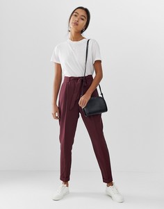 Брюки-галифе с поясом оби ASOS DESIGN-Фиолетовый