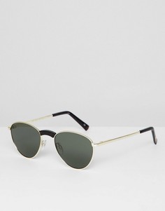 Солнцезащитные очки-авиаторы в золотистой оправе Le Specs Hot Stuff Edition-Золотой