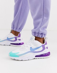 Кроссовки с синей и фиолетовой отделкой Nike Air Max 270 React-Розовый